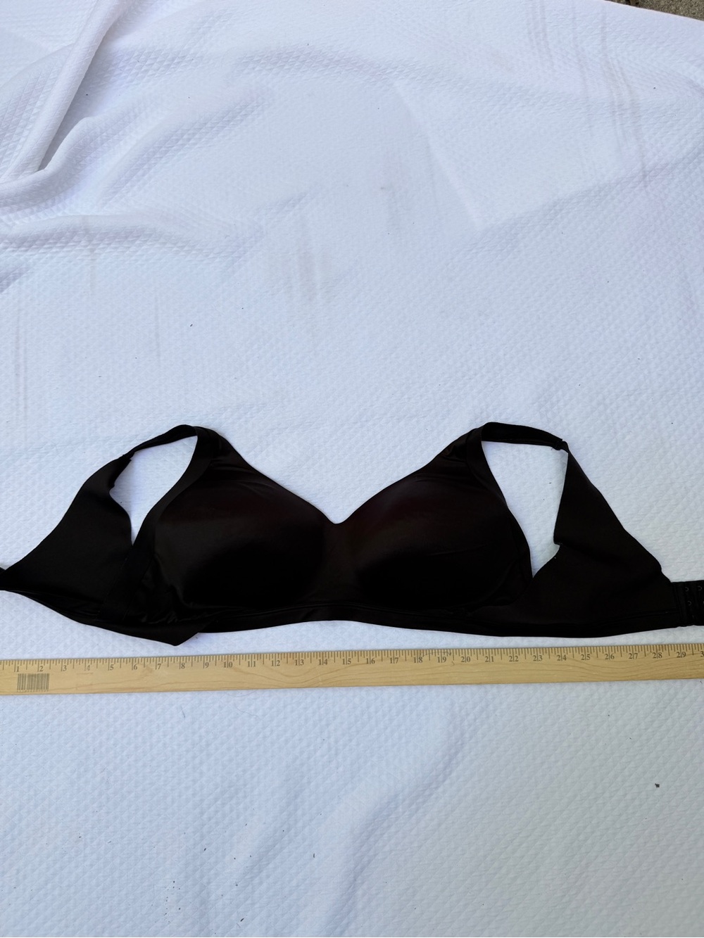 Warner's No Side Effects Wireless Lightly Lined Comfort T-Shirt Bra Black XL